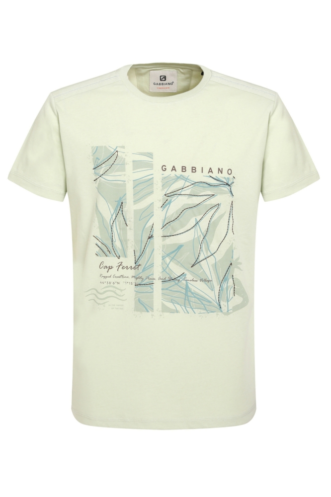 FRONT PRINTED T SHIRT 155913 MINT GREEN